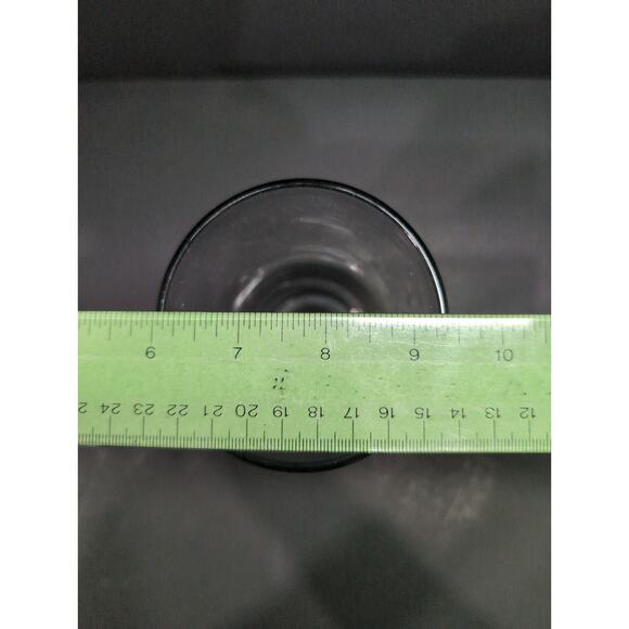 Hand Blown Purple Smoke Glass Flower Vase, Plum Floral Vase, Bulbous Body Vase - Picture 8 of 8